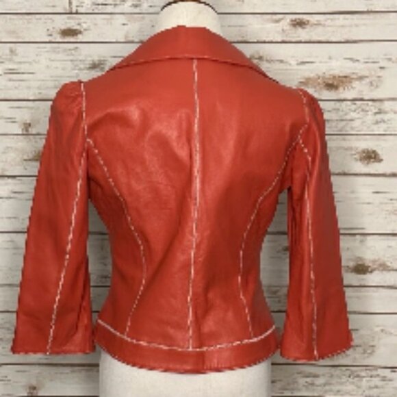Wilson's Leather 100% leather notch collar jacket - Picture 3 of 10